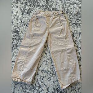 THE IZZIE RELAXED PULL-ON BARREL PANTS BY PILCRO: TWILL EDITION